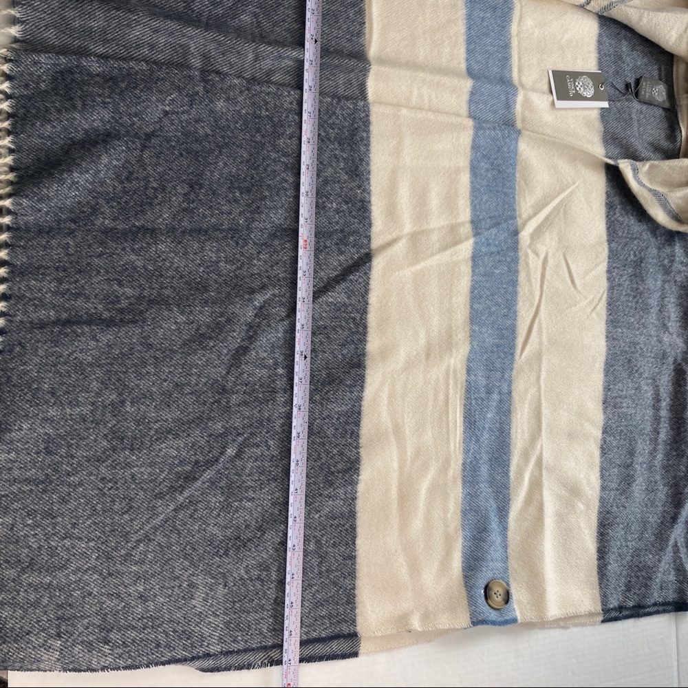 VINCE CAMUTO Colorblock Hooded Poncho - Picture 14 of 15